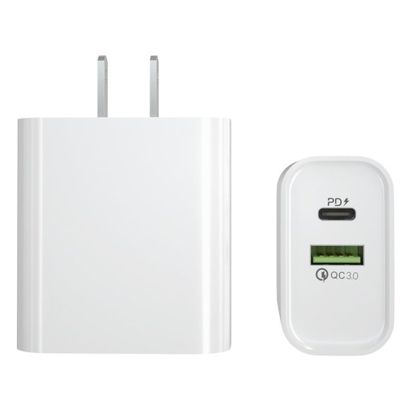 18W Fast Charging USB-C Wall Adapter (Two-port) - Picture 1 of 5